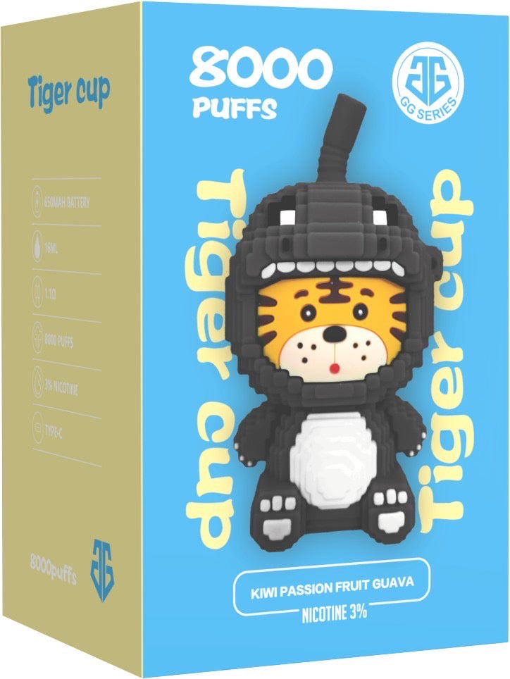 พอตใช้แล้วทิ้ง  GG TIGER CUP - 8000 คำ ราคาส่ง